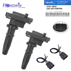 One Set Of 2Pcs New Ignition Coil For Hyundai Santa Fe Sonata Kia Optima 2.4L 4cyl 1999-2006 UF285 5C1155 27301-38020 2730138020