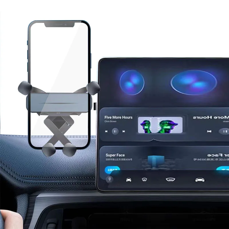 Foldaway Gravity Car Phone Mount Holder Support for BYD Atto 3 Tang Seal U Han Song Dolphin Tesla Model 3 Y