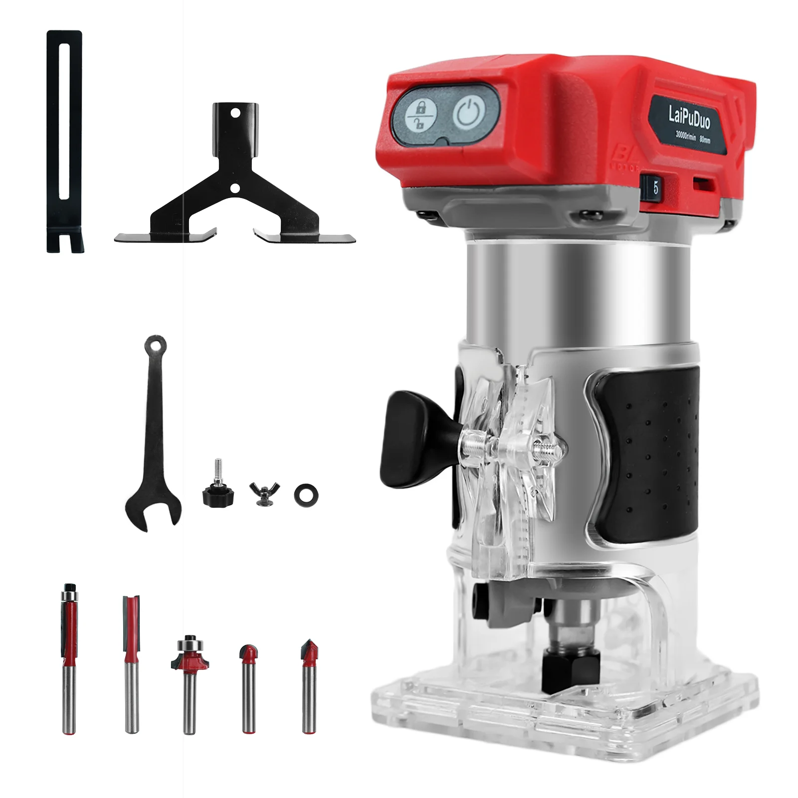 جهاز توجيه الخشب اللاسلكي 800 وات 30000 دورة في الدقيقة ماكينة تشذيب النجارة الكهربائية بدون فرش لبطارية ميلووكي 18 فولت (بدون بطارية)