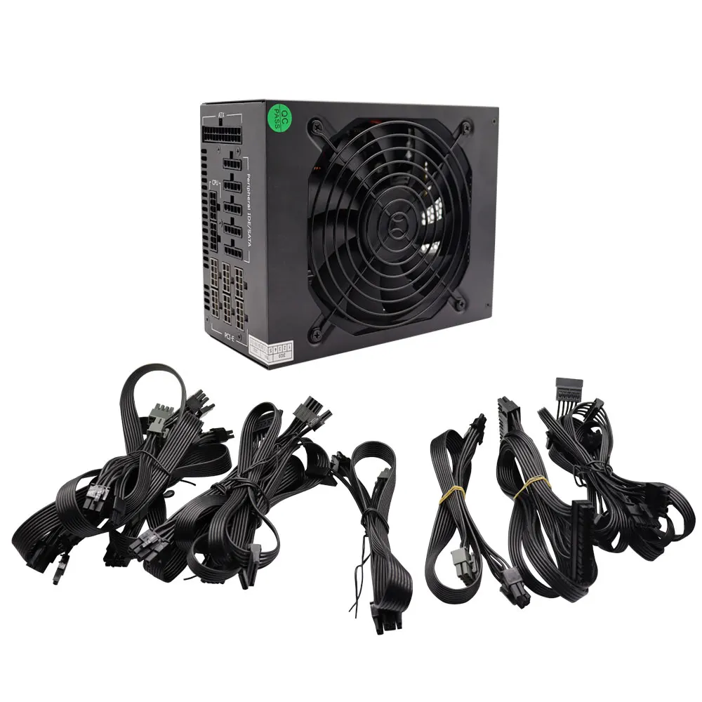 T f skywindintl 2000W Active ATX alimentatori per PC modulari completi PSU MINE Power Suppli GPU Mining Mining Power Source 110V 220V