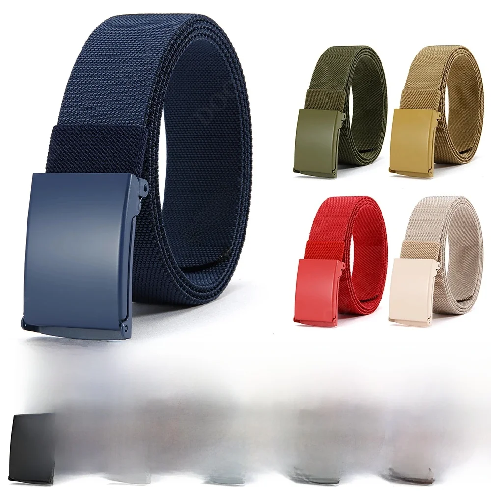 Männer Weibliche Gürtel Militär Nylon Verstellbarer Gürtel Outdoor Reise Taktische Taille Gürtel mit Kunststoff Schnalle für Hosen 125 cm