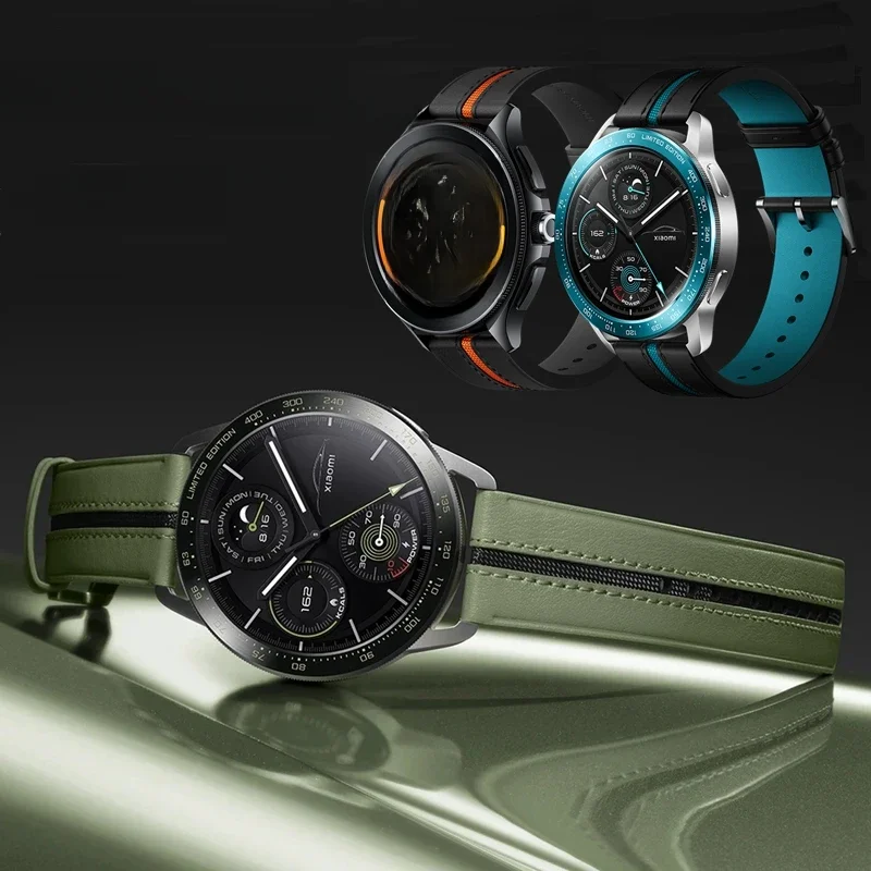 Skórzany pasek 22 mm do Xiaomi Watch 2 Pro, miękki pasek ze skóry cielęcej do Xiaomi Watch S3 S1, bransoletka do zegarka. — zdjęcie produktu 6