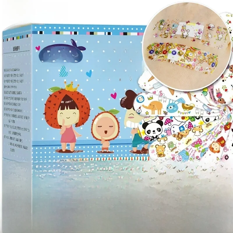 120 sztuk/zestaw Cartoon plaster dla dzieci dzieci skóra szczepionka wtrysk łatka z otworem plaster na rany Kawaii bandaże samoprzylepne — zdjęcie 2