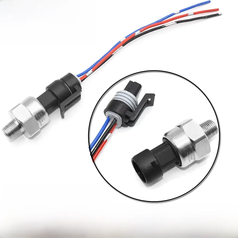 Capteur transmetteur de pression d'air et de carburant, 5V 1/8NPT, en acier inoxydable, 5/15/30/60/100/150/200/300/500Psi