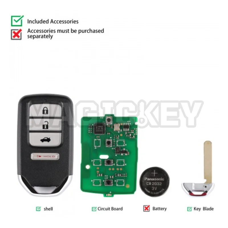 1PCS Autel Premium Type Universal Smart Key IKEYHD004AL IKEYHD004BL IKEYHD005AL For KM100 IM508 IM608 For Honda view 2