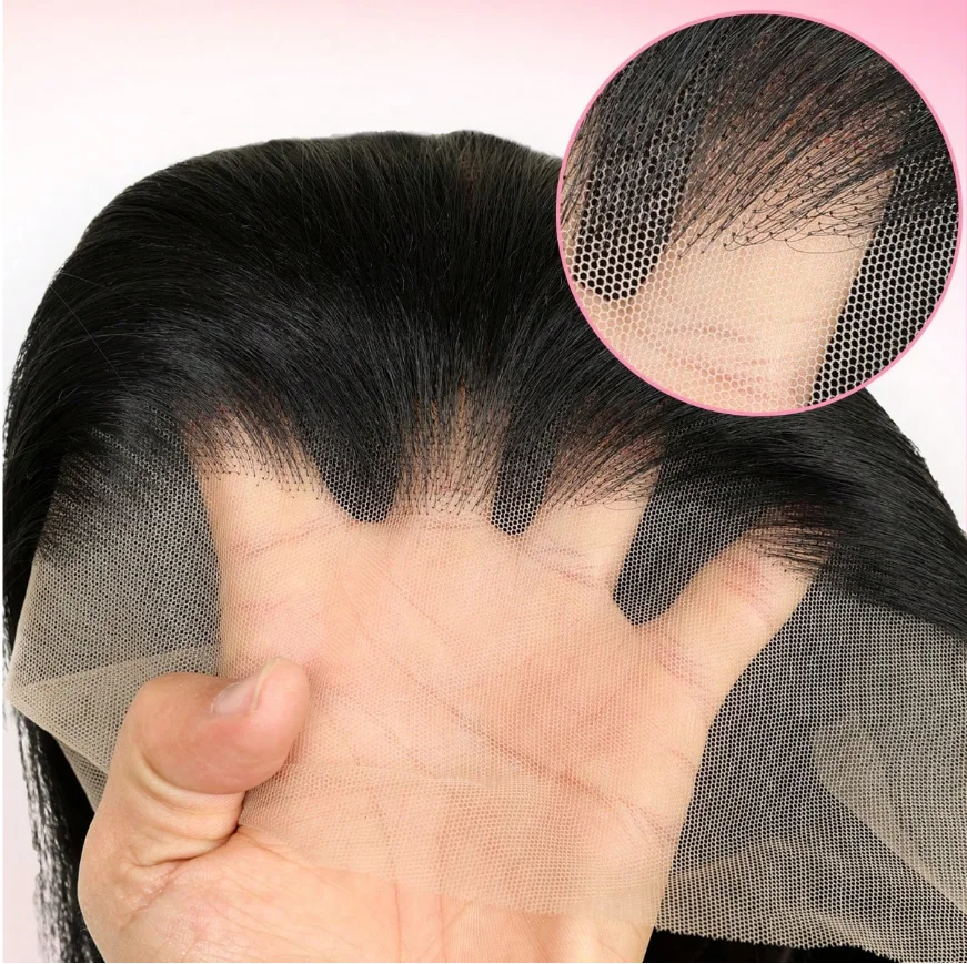 250% Full‑Bodied Brazilian Straight Human Hair Lace Wig, 13x4 13x6 HD Invisible Transparent Lace Front Wig, Pre‑Plucked Soft Baby Hair Realistic Natural Hairline for Black Women Daily & Glam Styling