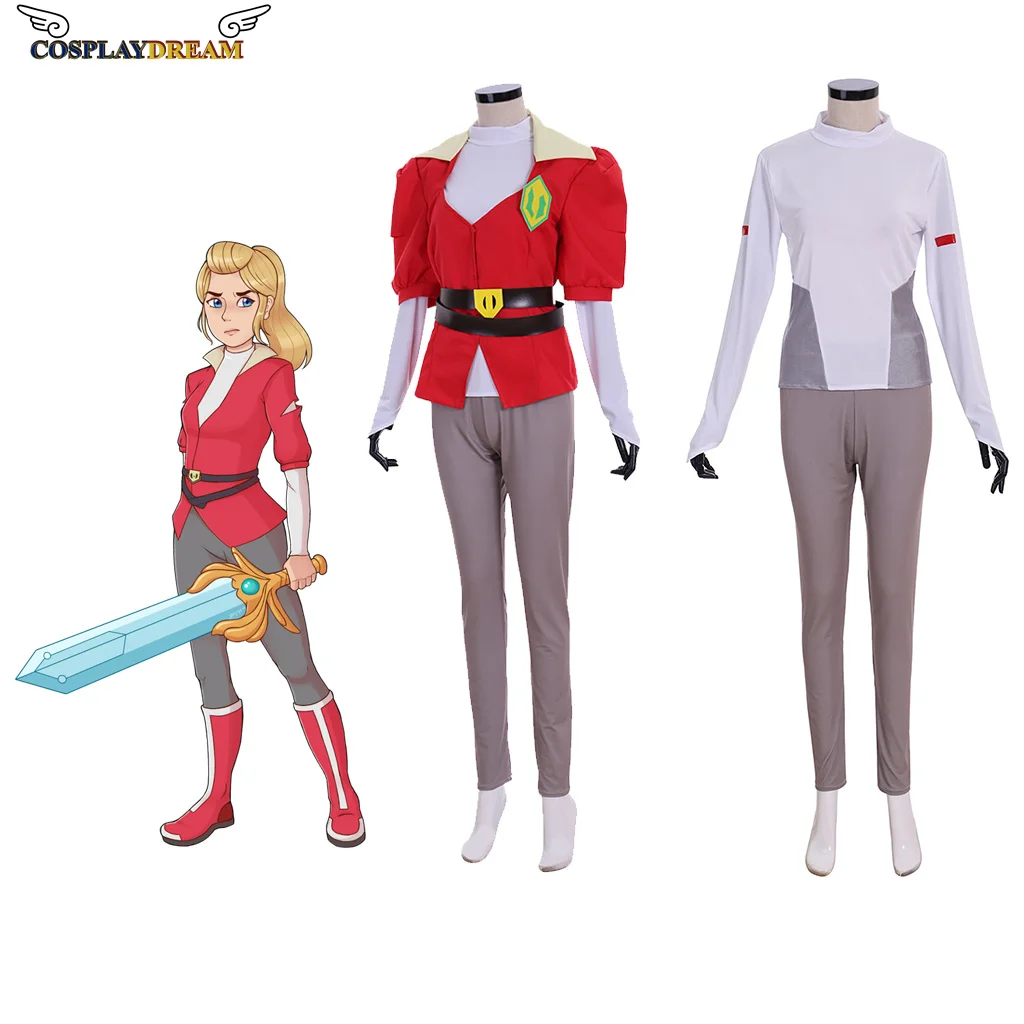 

She-Ra and the Princesses of Power Adora Cosplay Costume Adora red suit women Halloween Carnival Adora uniform suit costom made