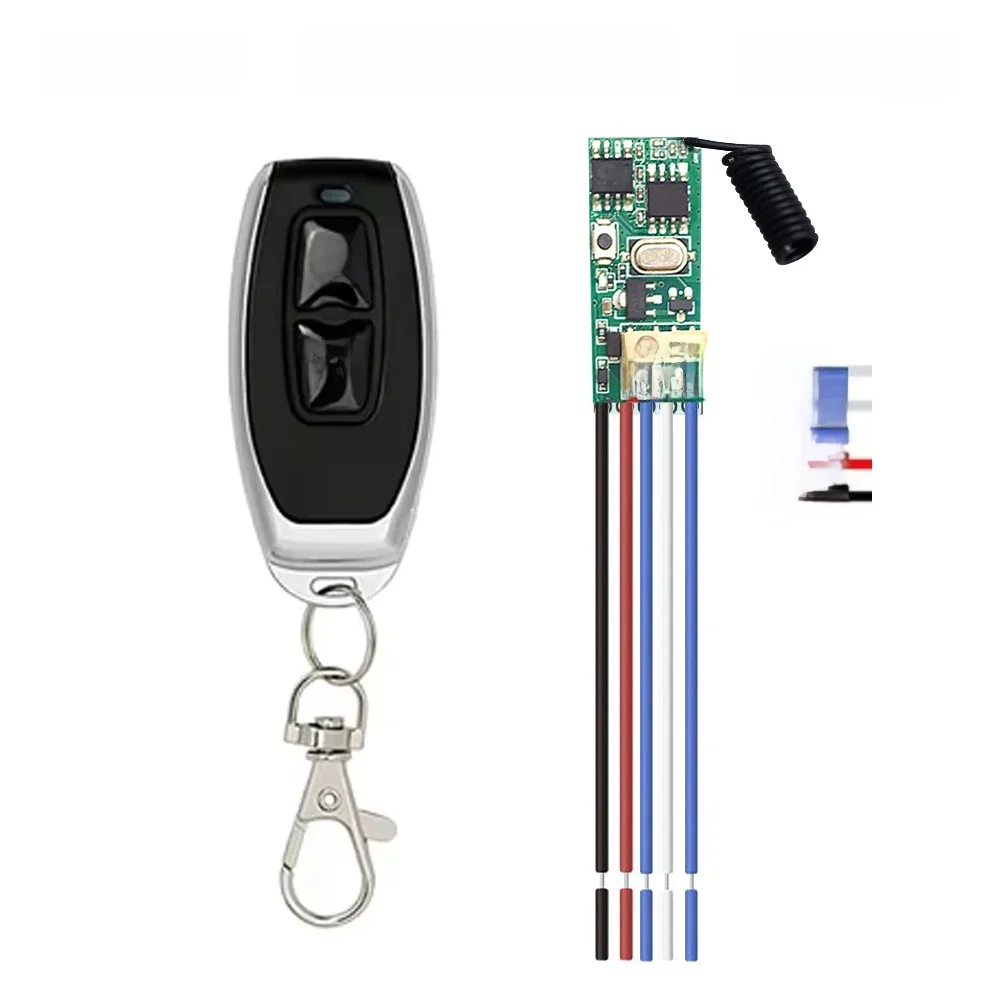 Bezprzewodowy przełącznik zdalnego sterowania 433MHz Dry Contact 1 CH RF Przekaźnik Odbiornik LED Kontroler światła Zestaw do samodzielnego montażu DC 5V 12V 24V 433.92MHz — zdjęcie produktu 7