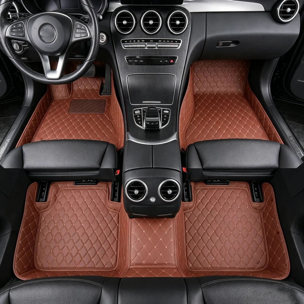 Tapis de sol 3D numérisés au laser pour Lancia Voyager RT 2.8L 2011-2014 5 places, TPE toutes saisons, ajustement précis, accessoire Hypercar