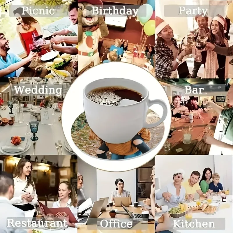 Custom Acrylic Photo Coasters – Personalized Photo Drink Coasters; Waterproof, Scratch-Resistant, and Unique Tabletop Decor image 6