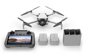 NEW_DJIs Mini 4 Pro Drone Folding, Fly More Combo Plus, RC 2 Screen, 4K HDR, 2 Batt