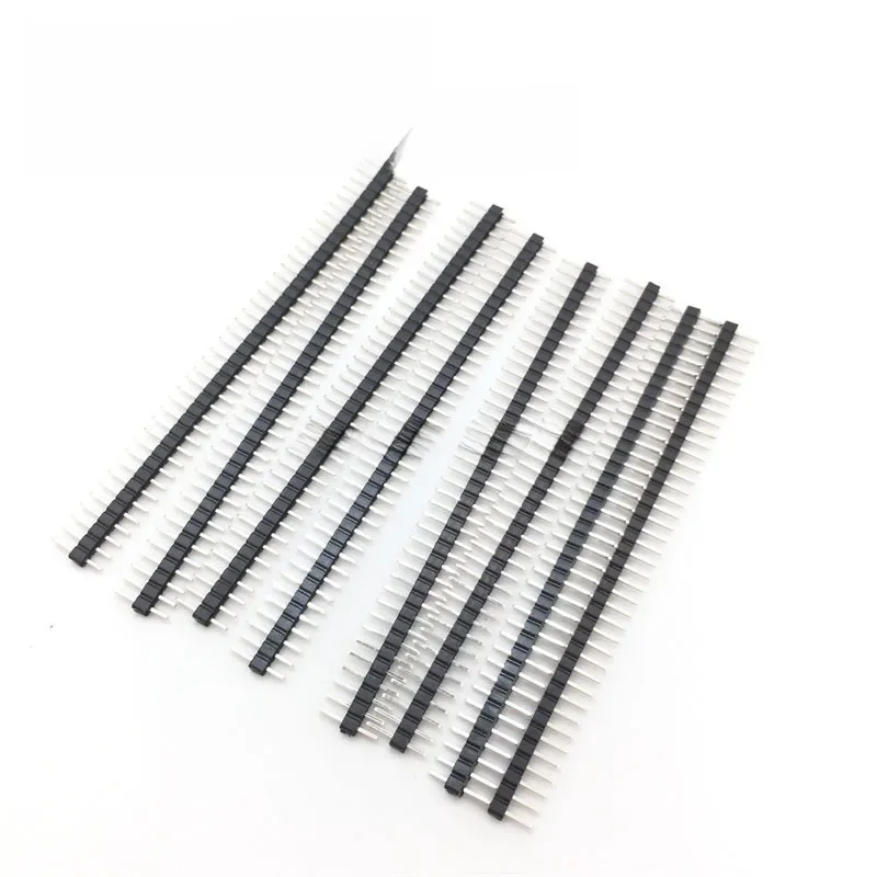 10 sztuk/partia 2.0mm 40 Pin męski jednorzędowy listwa pinowa 1*40P 2mm męskie złącze pinowe miedź — zdjęcie 2