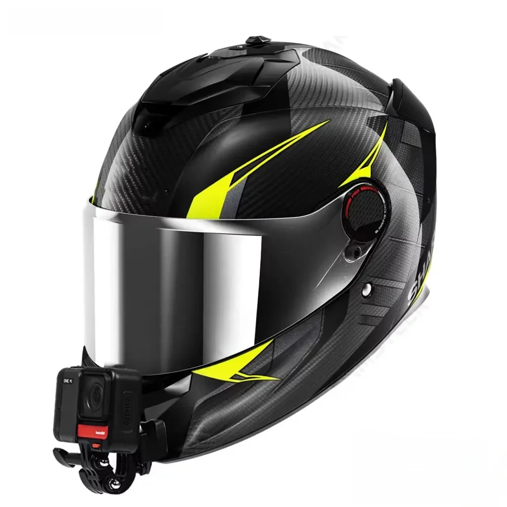Uchwyt aluminiowy na brodę do kasku Shark Spartan GT, przeznaczony do montażu kamer GoPro Hero 12, 11, 10, 9, Insta360 X4, X5, Ace Pro oraz kamer DJI Action 3, 4, 5. — zdjęcie produktu 7