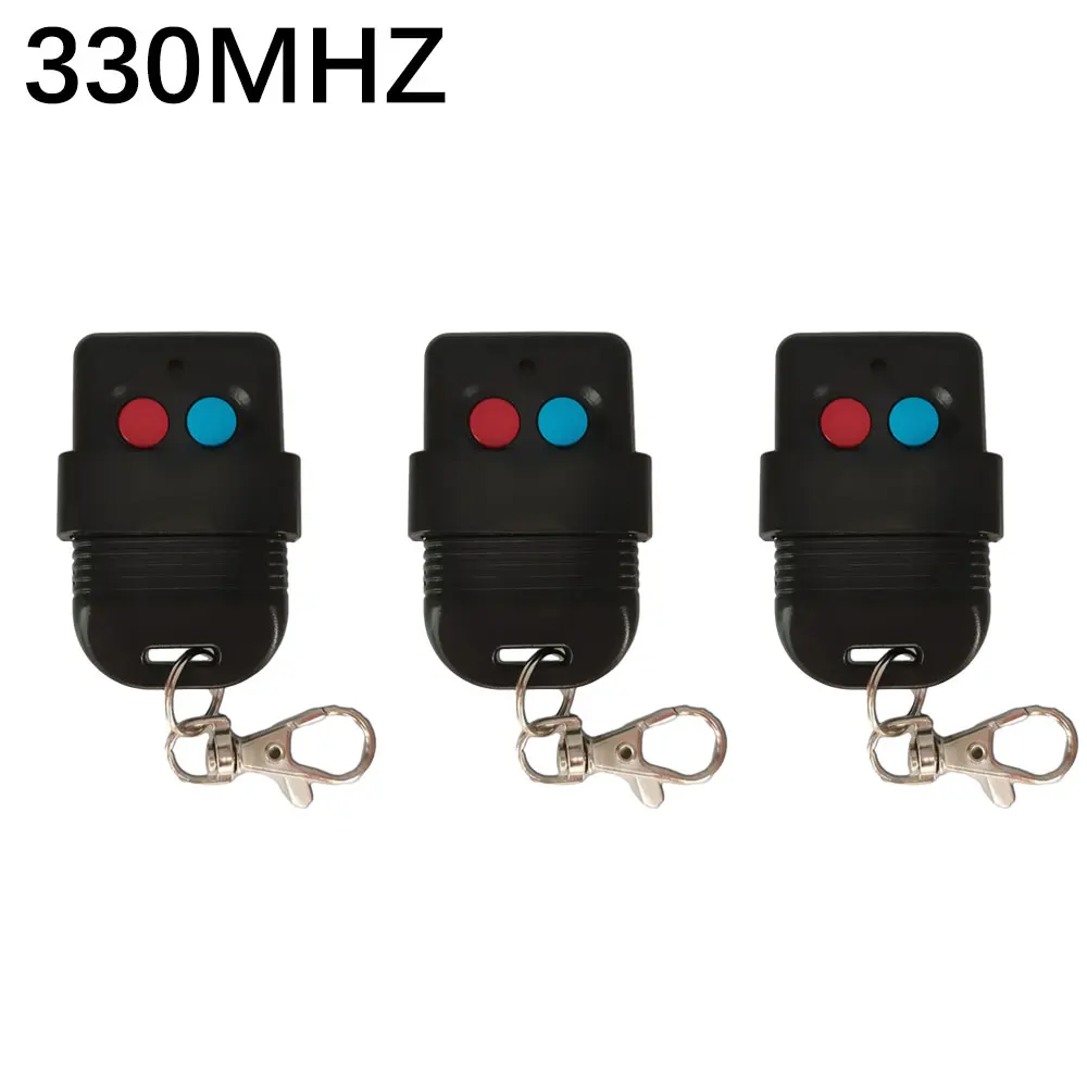 3PCS 8 Dip Switch Programmable Remote Control SMC5326 Keyfob Transmitter 330MHz 433MHz Auto Remote Control Gate Keychain