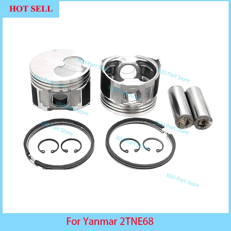 2TNE68 Piston Kit & Piston Ring Kit For Yanmar STD Overhaul Rebuild Kit