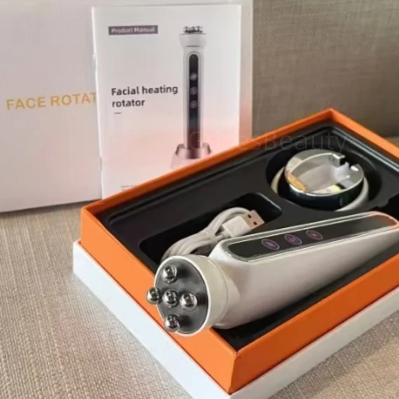 2026 Portable Facial Machine 3 levels Hot Rotator Face Device Face lifting Skin Tighteing Home Use Skin Care Tool