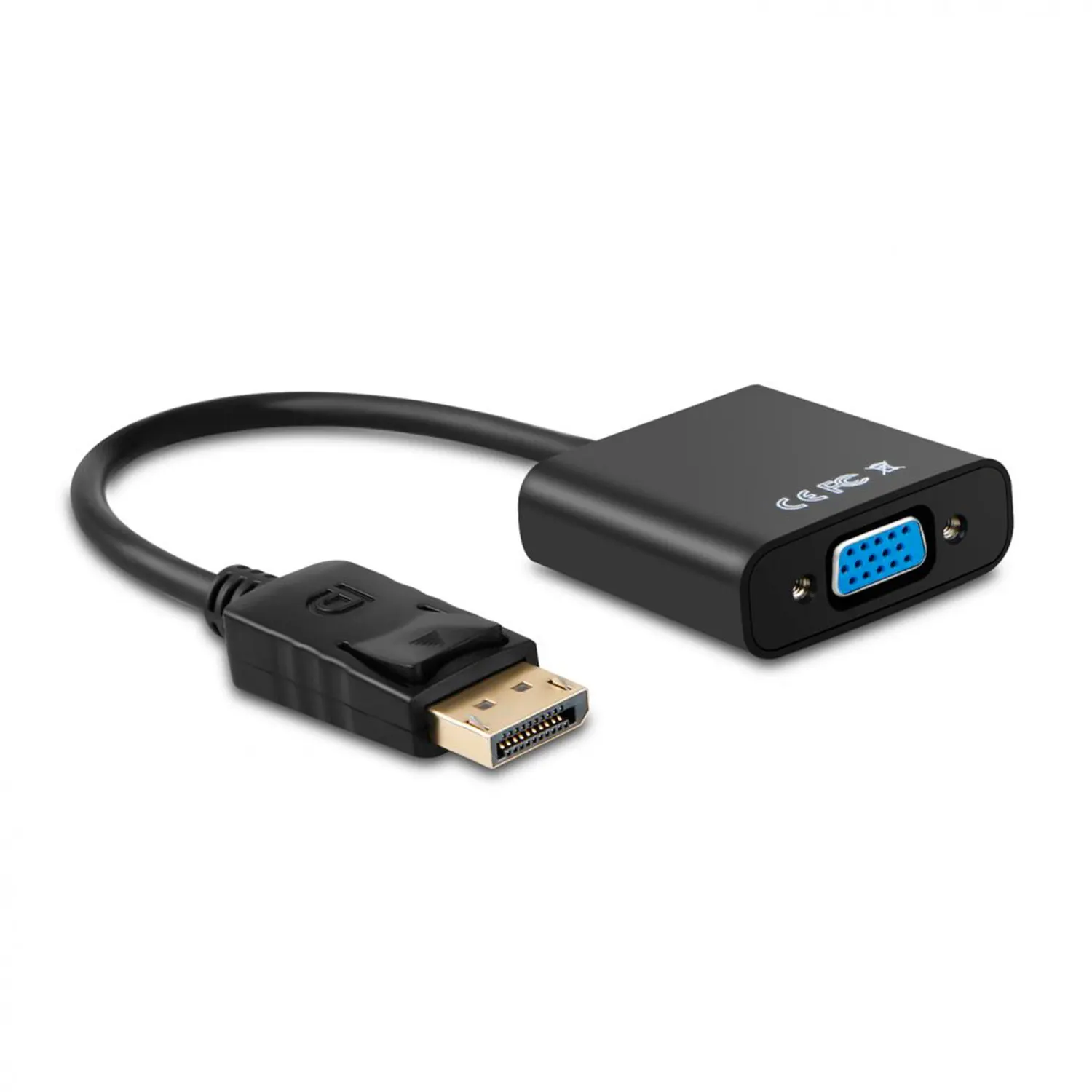 AISENS - A125-0367 Convertor displayport to sVGA Male DP to SVGA Female, Black, 15cm