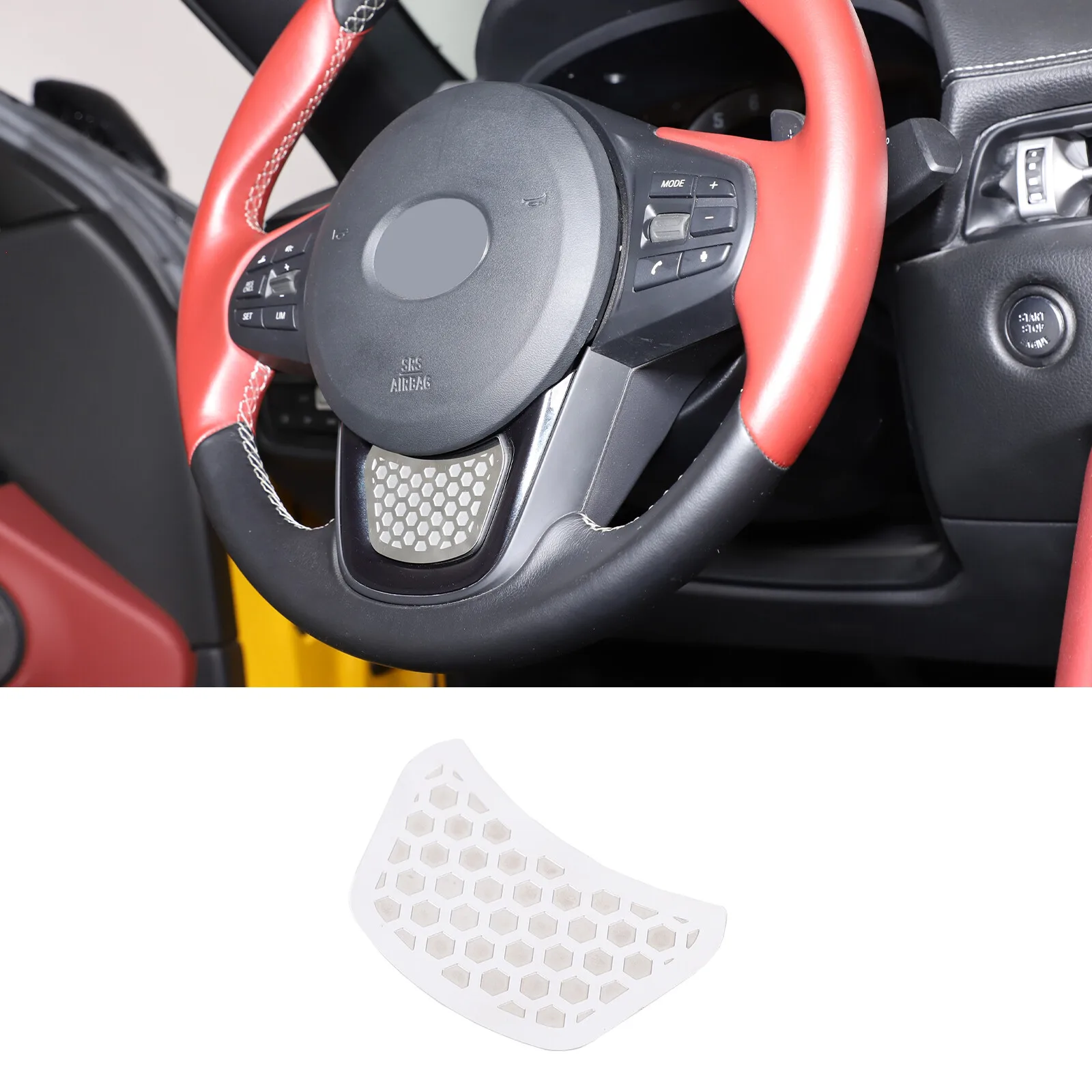 

Stainless Steel Car Steering Wheel Lower Base Trim Styling Trim Cover Accessories For Toyota GR Supra A90 A91 MK5 2019-2025