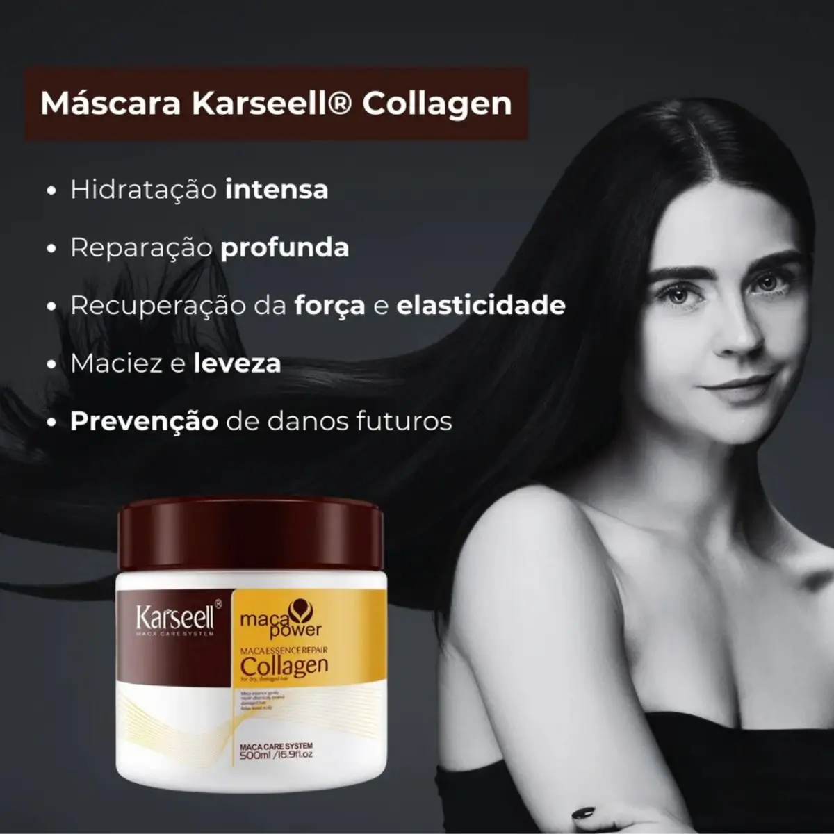 Mask for Hair Collagen Deep Repair 500g - Karseell