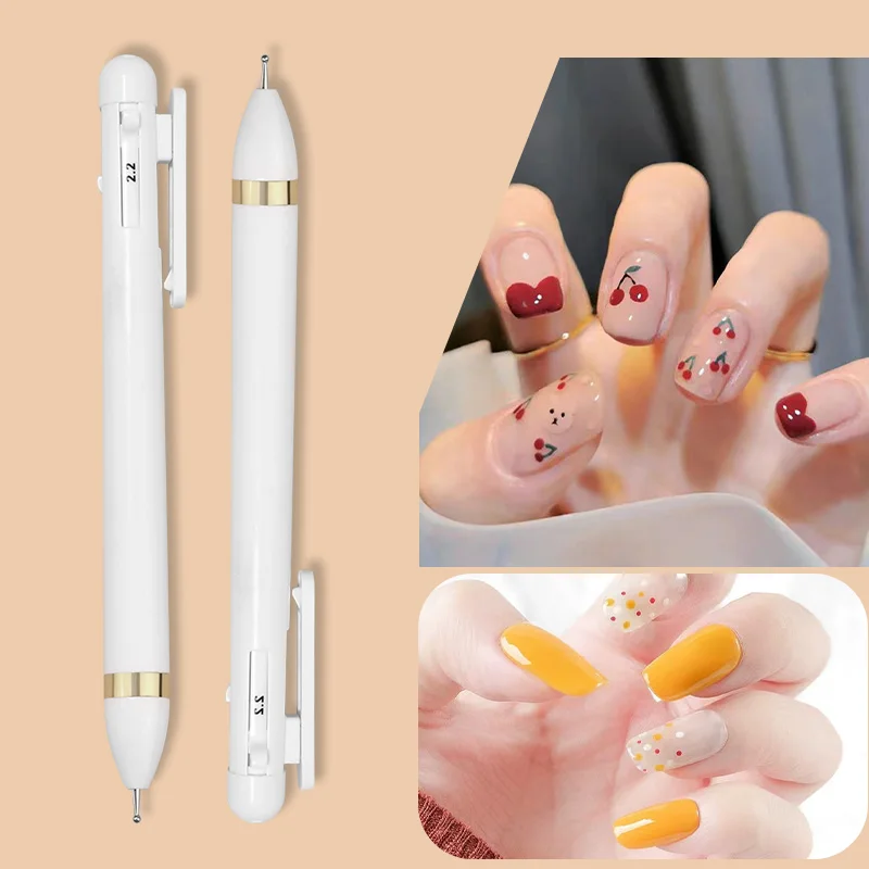 4 w 1 Końcówka do zdobienia paznokci Narzędzia do kropkowania Narzędzia do paznokci Obrotowy długopis z wiertarką Długopis do paznokci ﻿ Narzędzia do zdobienia paznokci Narzędzie obrotowe