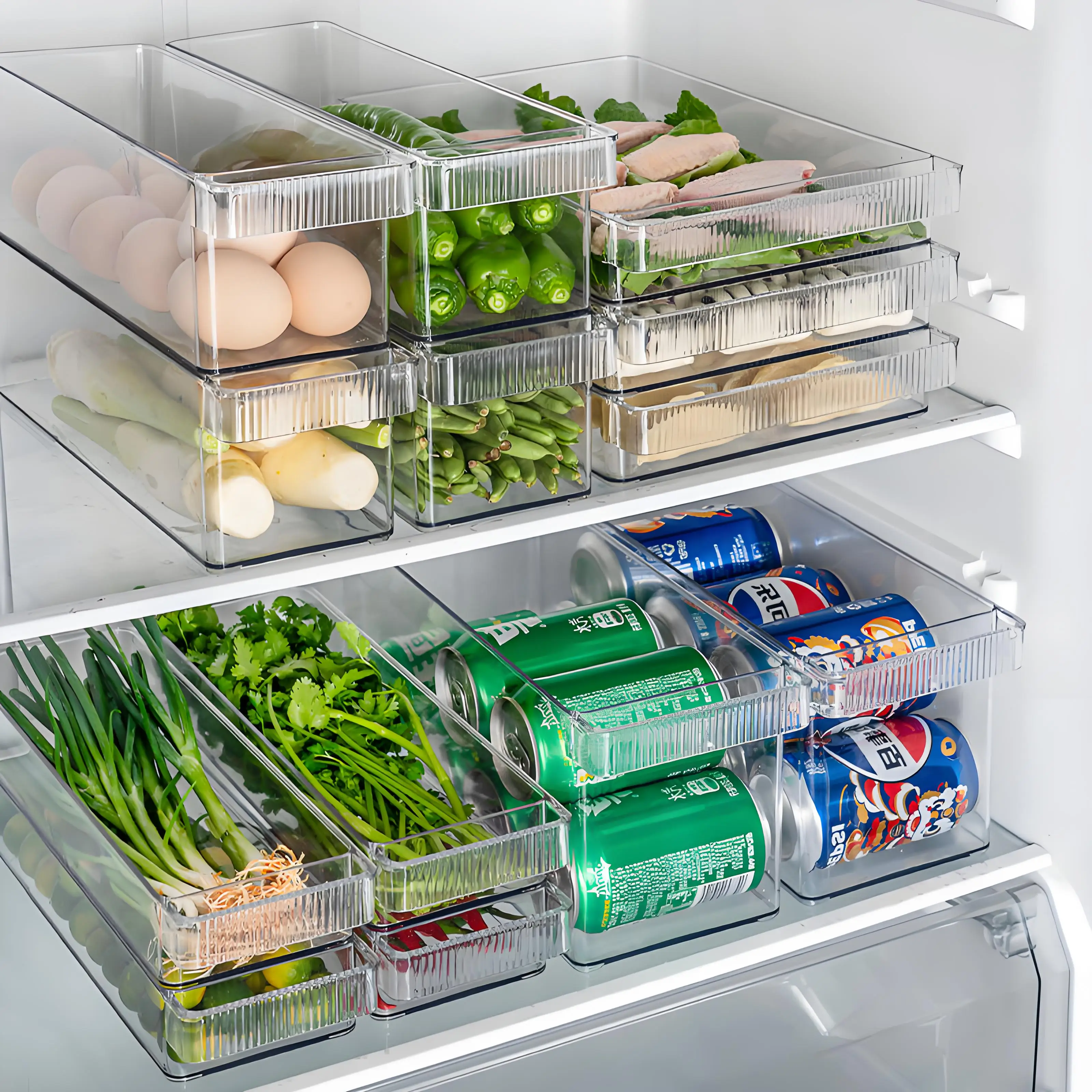 

Органайзер для холодильника, контейнер для яиц, складной холодильник, прозрачный органайзер для холодильника, контейнеры для морозильной камеры, кухонный органайзер