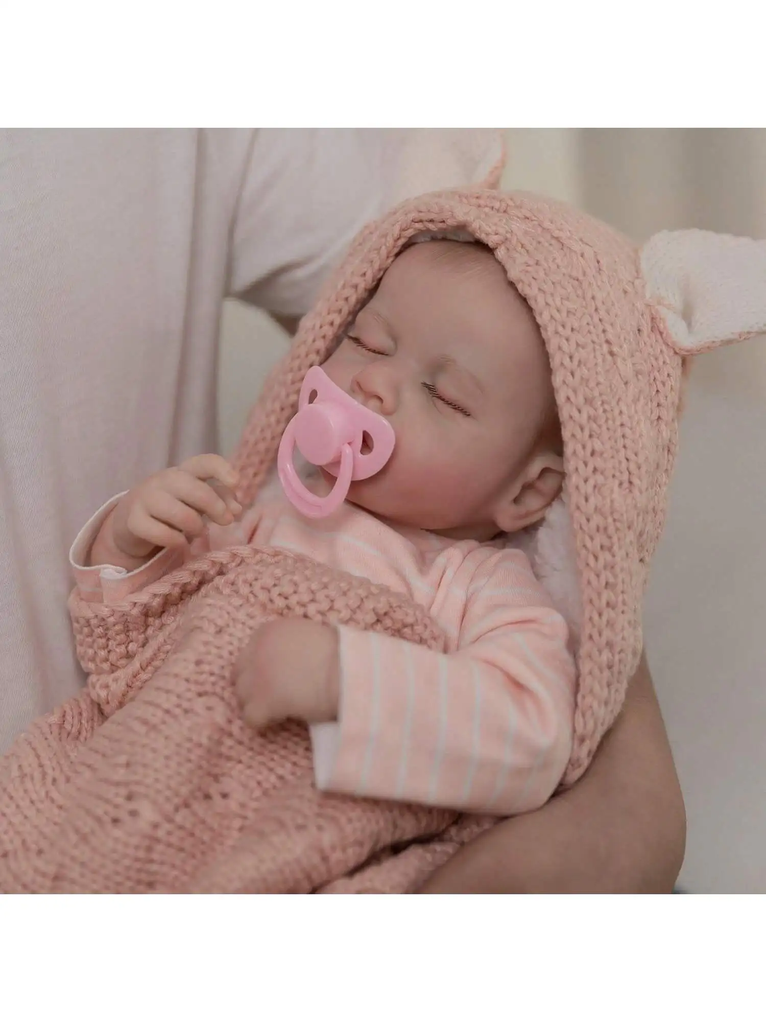 ตุ๊กตาเด็กทารกเหมือนจริง - ตุ๊กตาเด็กทารกทำจากไวนิลนุ่มน่ารักขนาด 20 นิ้ว ตุ๊กตาเด็กทารกที่เหมือนจริงที่สามารถจัดท่าทางได้ (เฉพาะตุ๊กตา/ไม่มีอุปกรณ์เสริม)