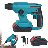 1000W Cordless Electric Hammer Drill 8600IMP 18V Dual Mode Waterproof Demolition Tool for Concrete,Steel,Wood Drilling