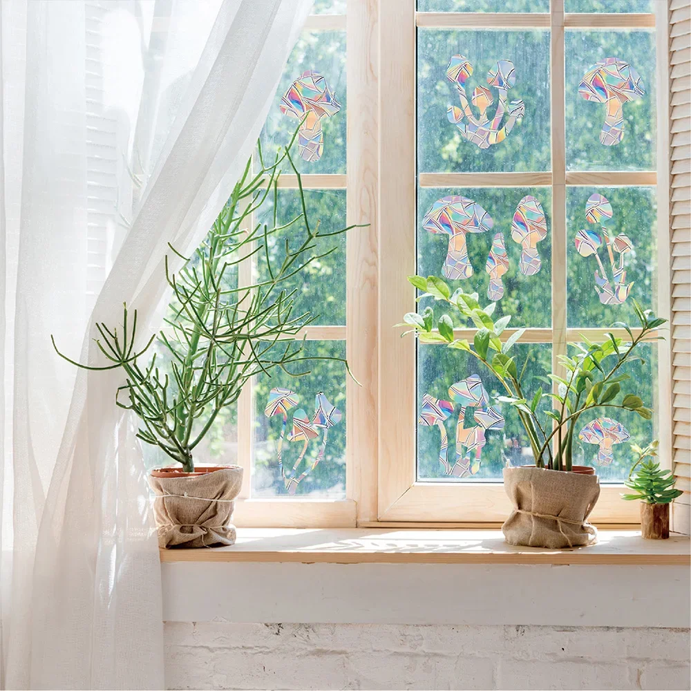 Raam Klampt Anti Botsing Stickers Regenboog Raam Alert Stickers Cadeau Voor Vriend Housewarming - afbeelding 2