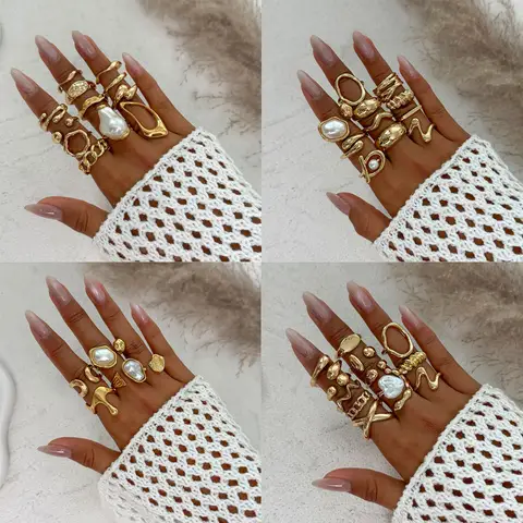 26 women go out with a combination set of rings and fashionable accessories