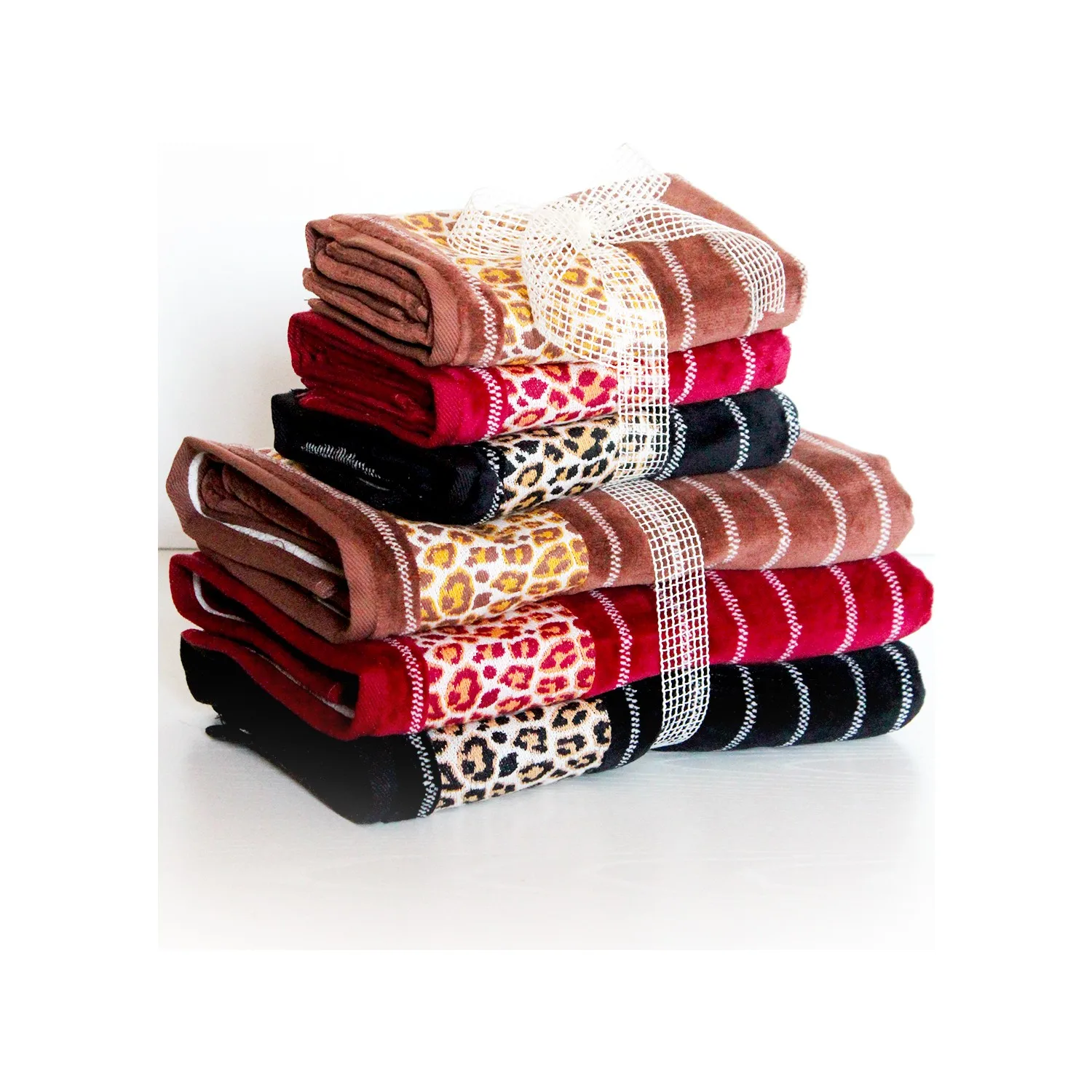 6 Pcs Bathroom Kitchen Hand Turkish Towel Organic Cotton 70x140 - 50x90 Cm Dowry Quick Suction Thin Washable Woven