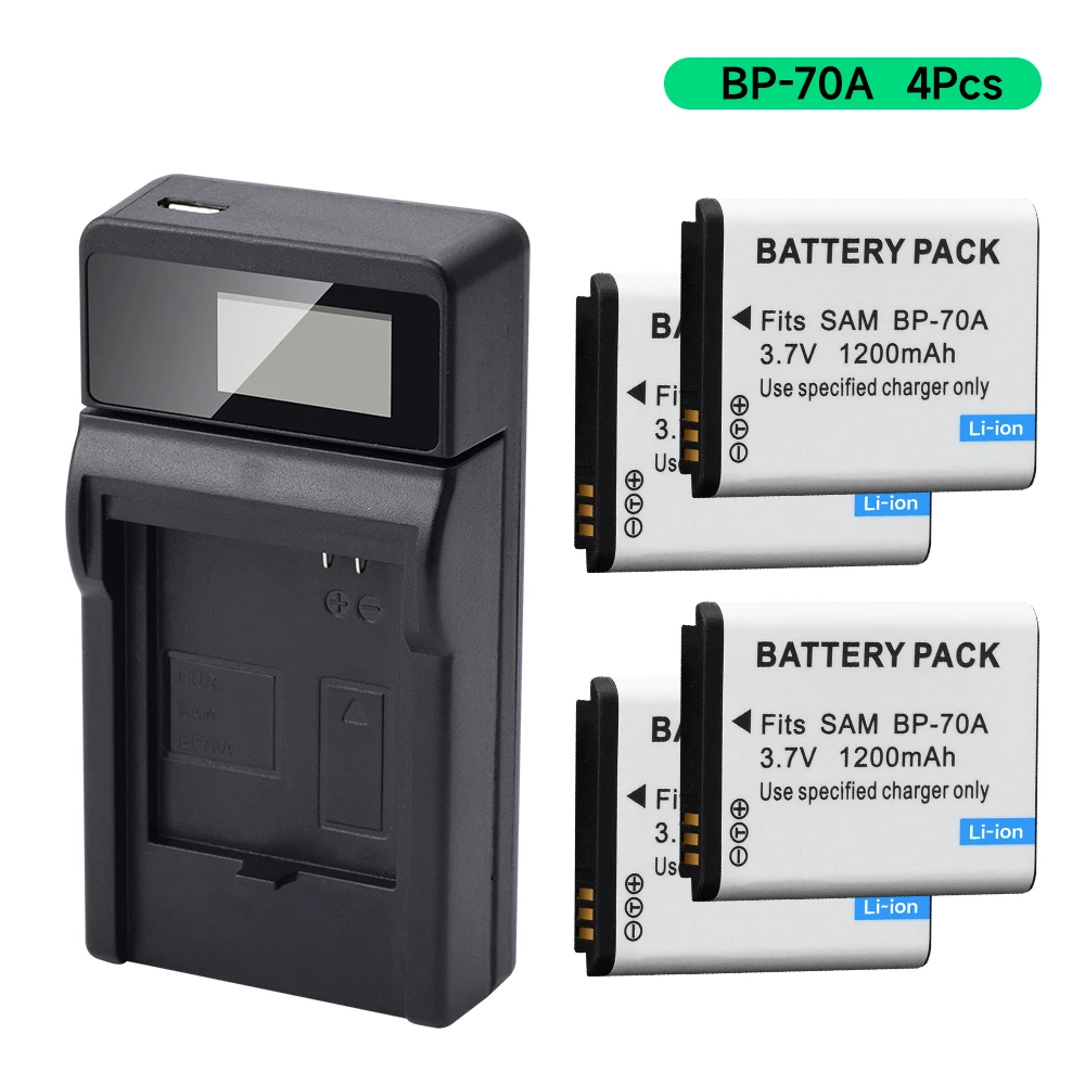 

1200mAh BP-70A BP 70A BP70A rechargeable battery for SAMSUNG AQ100 ES65 ES67 ES70 ES71 ES73 ES74 EA-BP70A IA-BP70A TL105 TL110