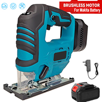 3500RPM Brushless Electric Jigsaw Portable Multi-Function Jig Saw Adjustable Blade Woodworking Power Tool for Makita 18V Battery