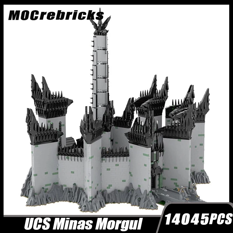 

Famous Movie Scene Dark Magic Architecture Gondor Fortress UCS Minas Morgul Building Block Assembly Model Collection Bricks Toy