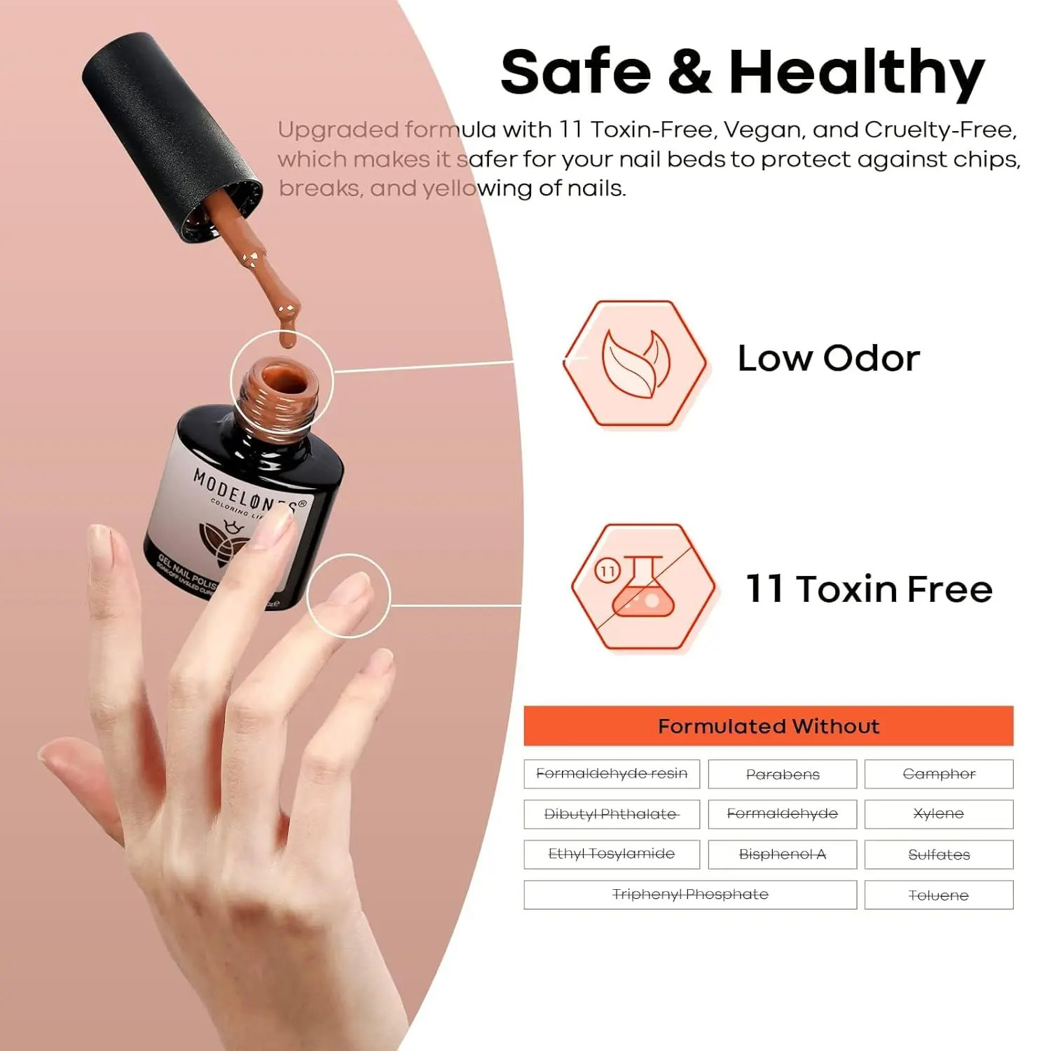 Modelones Gel-Nagellack-Set, 12-Farben, Herbst und Winter, neutral, Nude, Braun, Gold, Glitzer-Gellack, Tawny Cinnamon Burdundy, Kastanienbraun, C