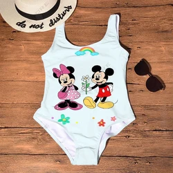 Girls' One-piece Swimsuit Kitty Cat Printed Summer Sleeveless Swimsuit Beachwear Y2K Kids' Swimwear 2~12y Girls' Swimwear