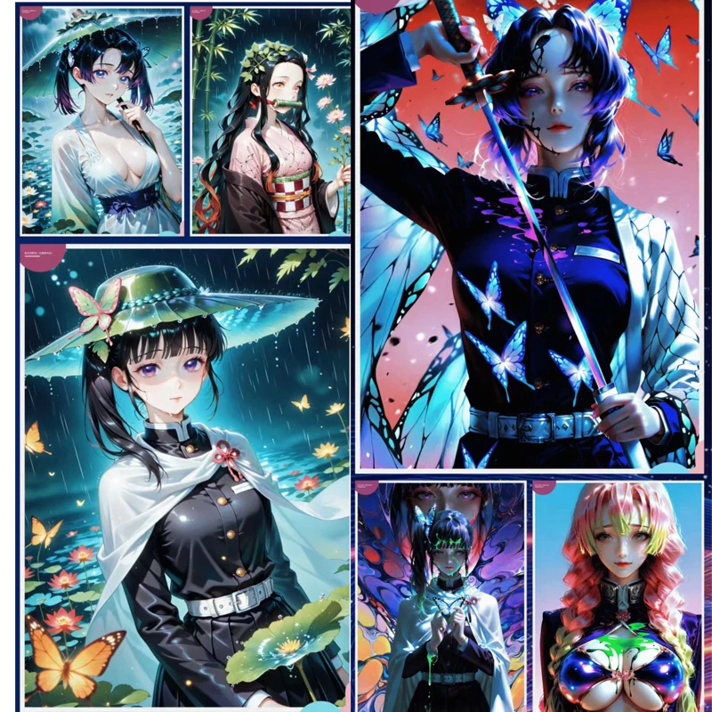 ขายส่ง Demon Slayer Collection Booster A5 การ์ดกล่อง Wave 2 ชายพระเจ้าเต้นรําผีเสื้อเด็กเล่นไพ่ตารางเกม