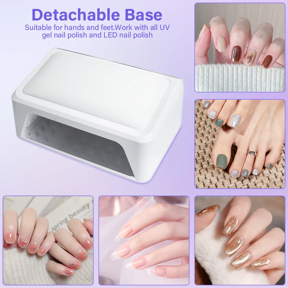 Professional Nail Dryer UV LED Nail Lamp for All Gel Nail Polish Fast Curing Sensing Manicure Pedicure Salon Tool Big Space