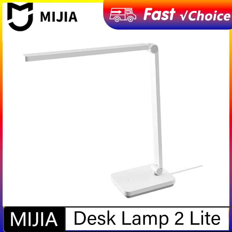 Original MIJIA Desk Table Lamp 2 Lite Ra90 Folding Eye Protection 3-Gear Dimming Color Rendering Table Light Bedside Night Lamp