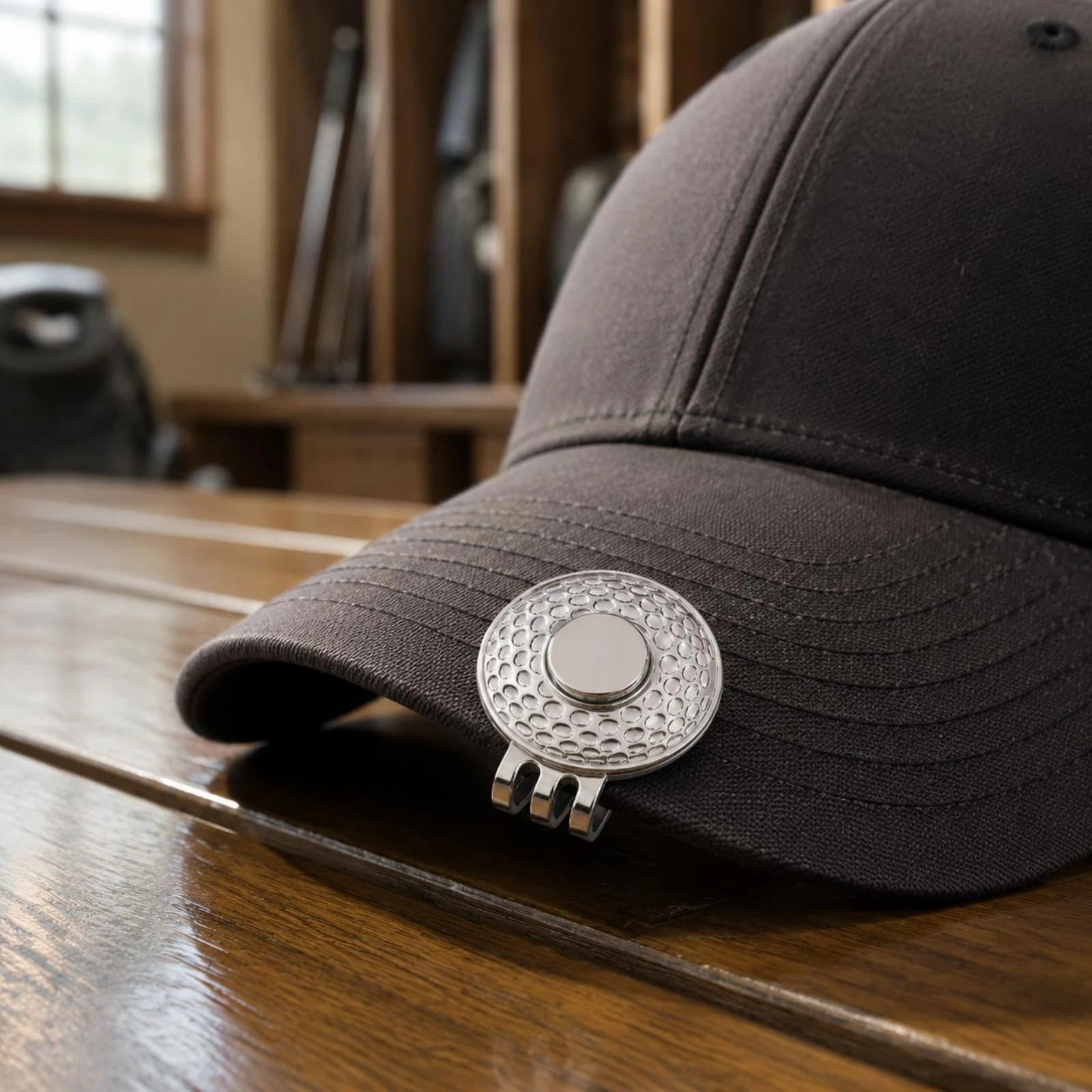 Golf Cap Clips - Zinc Alloy With Strong Magnet, Magnetic Hat Clips For Metal Ball Markers, Great Gift for Golf Lovers