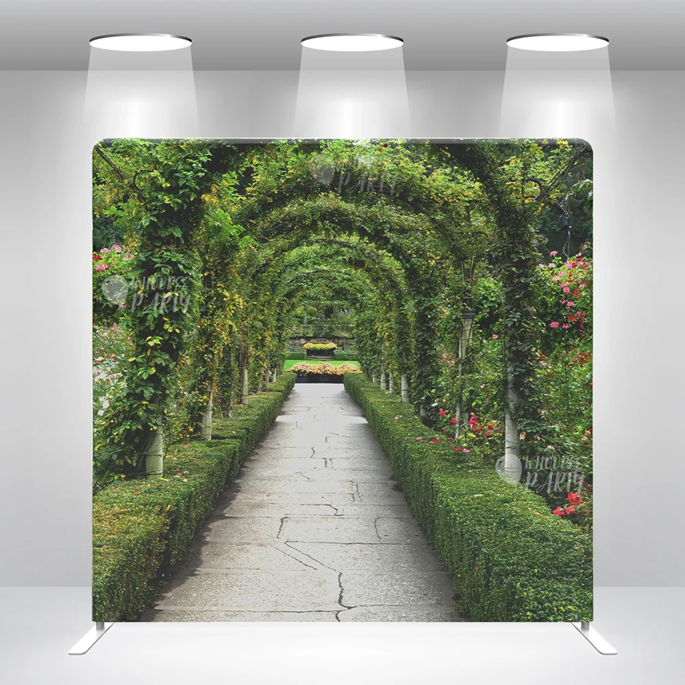 

Butchart Gardens Trellis Support For Climbing Plants Wedding Bridal Shower Pillow Case Photo Booth Backdrop Cover