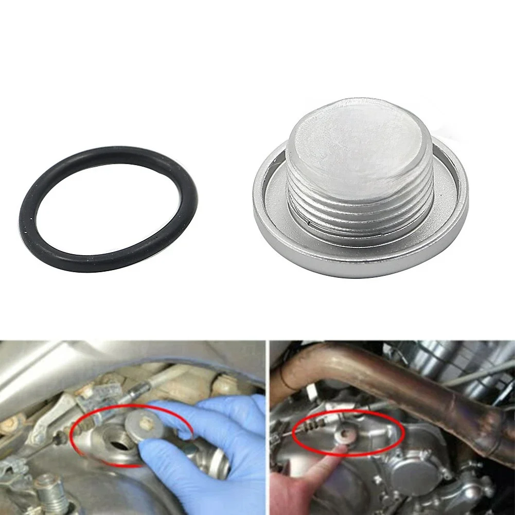 CNC aluminium korek wlewu oleju wtyczka o-ring dla Yamaha Top skrzynia korbowa YFM 700 Raptor quad motocykl napełniacz oleju zaslepka — zdjęcie 2