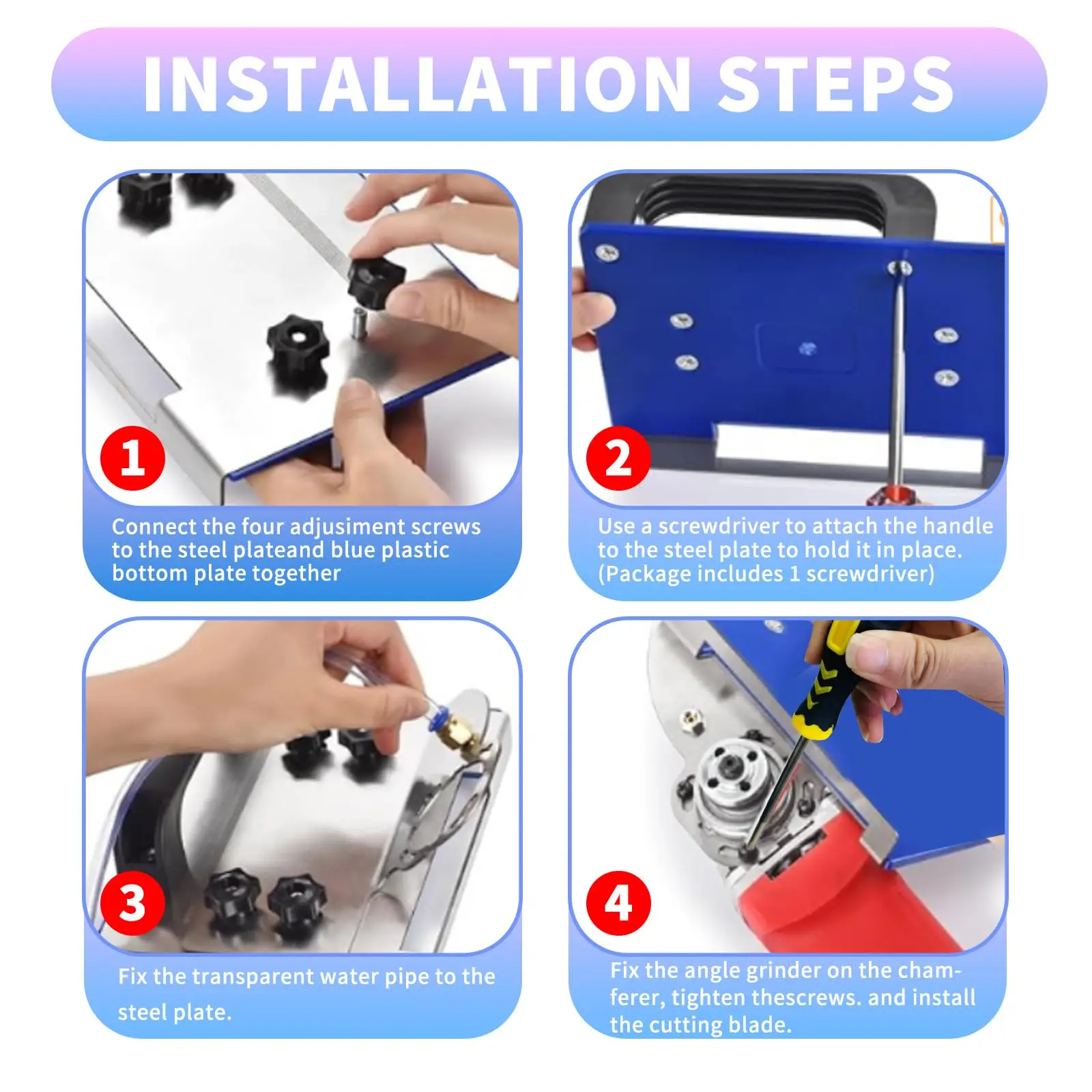 حامل طاحونة زاوية للبلاط 45 درجة قطع الشطب 45 ° أداة شطب البلاط الزاوية لقطع حجر السيراميك والبلاط #6