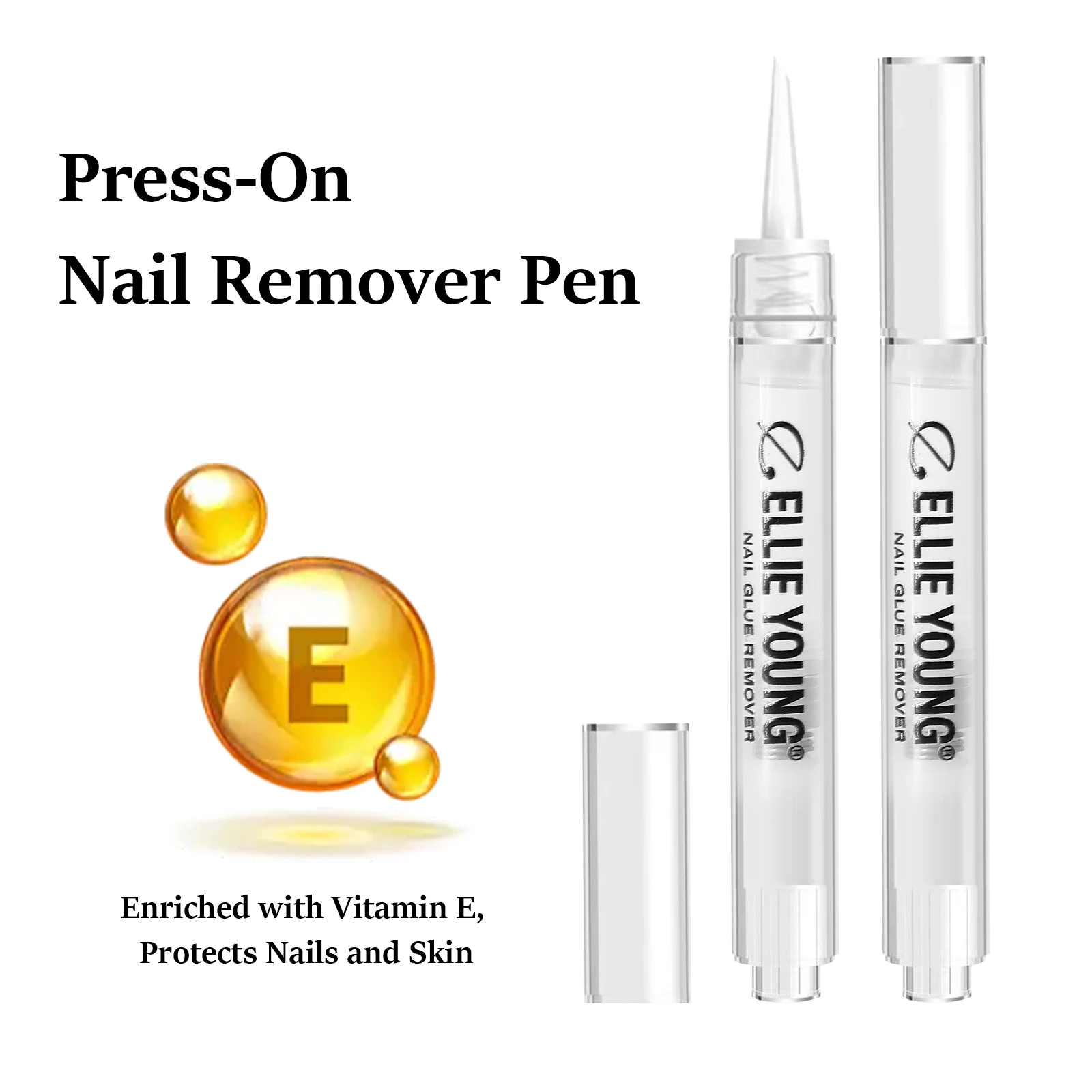 Ellie Young Press on Nail Remover, 5ml Nail Glue Removal Pen