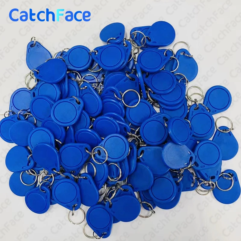 100 pieces RFID M1 13.56KHZ Keychain Keyfob card reader for door locks