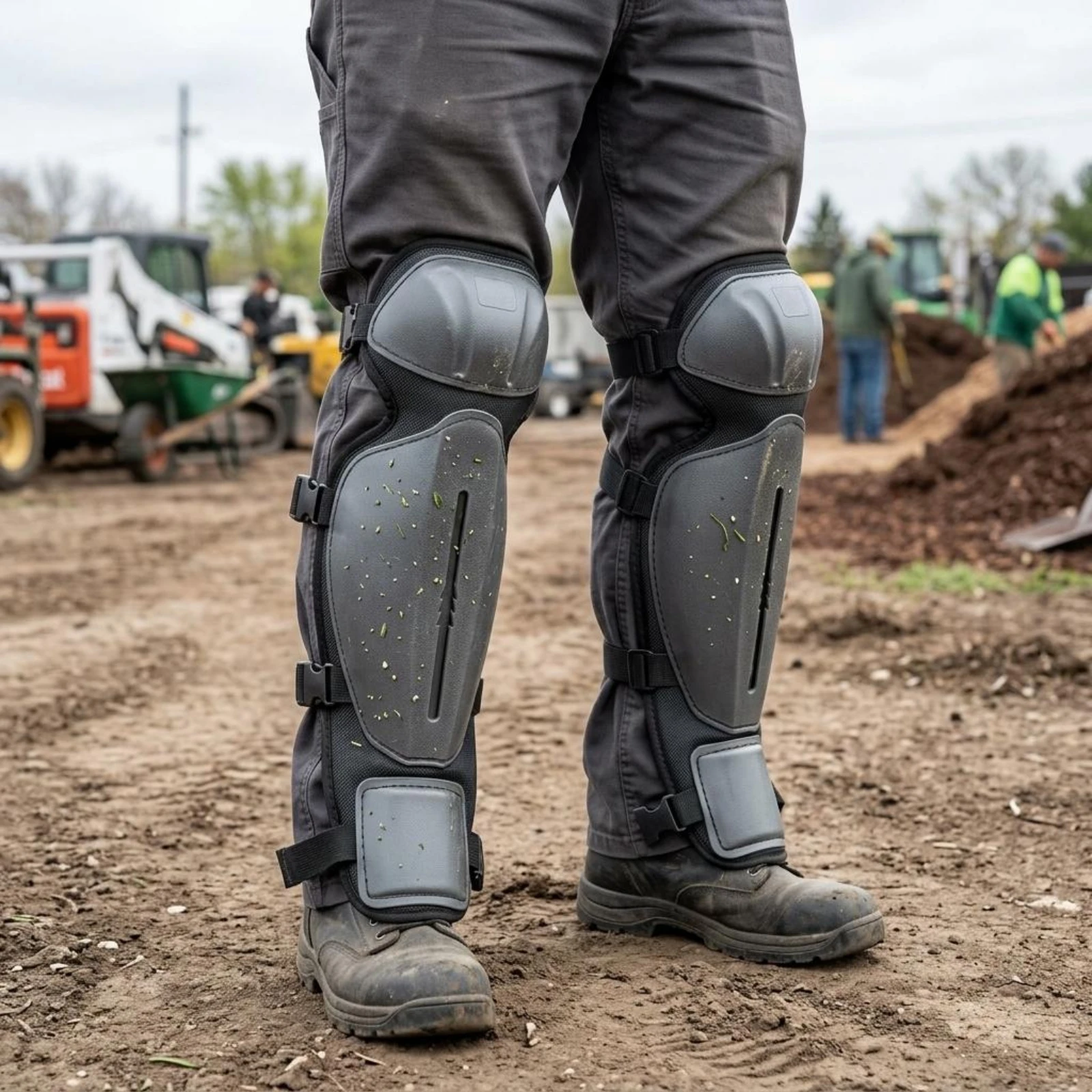 Grass Cutting Shin Guard Anti Impact Leg Protector Comfortable Fit for Landscapers Gardeners Landscaping Safety Gear
