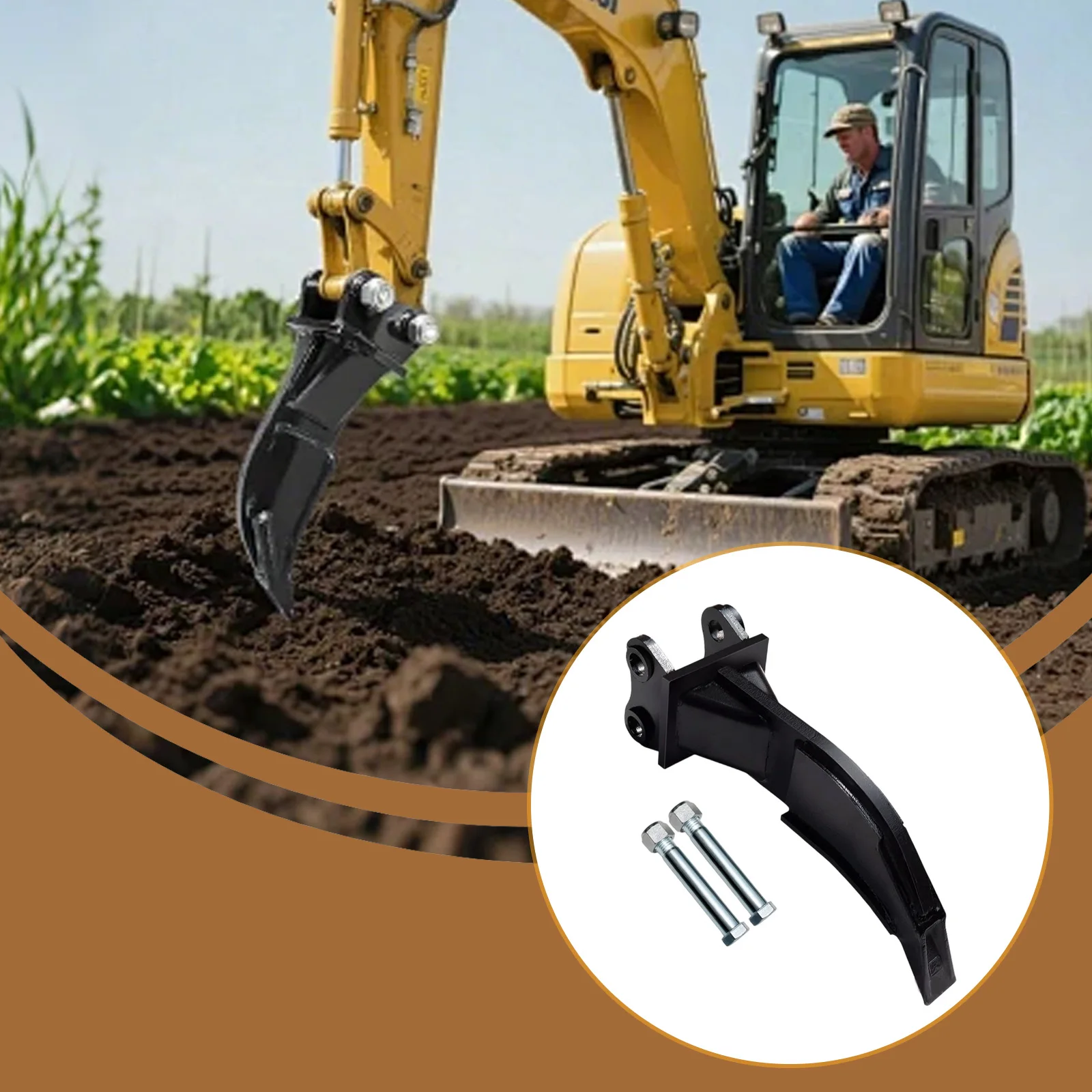 

Однокрюковый рыхлитель для мини-экскаватора, легко устанавливаемый, прочный, быстросменный ковш для экскаватора/погрузчика