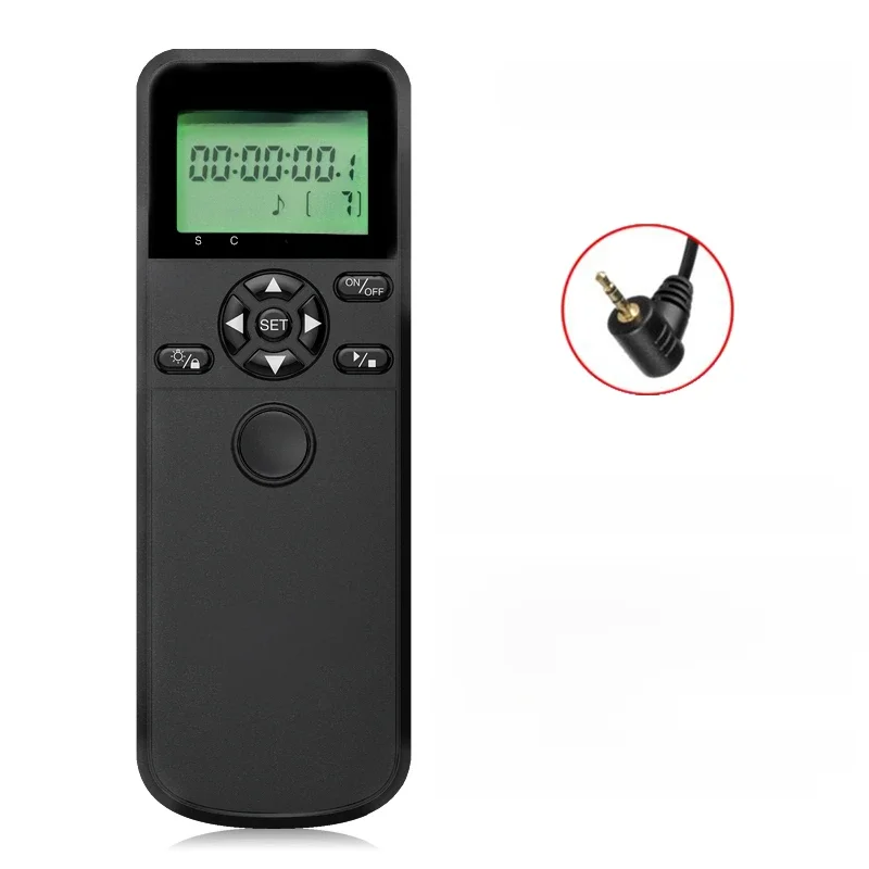 Aodelan TRS-C6 controle remoto da liberação do obturador do tempo lcd para canon eos r6 r m6 ii m5