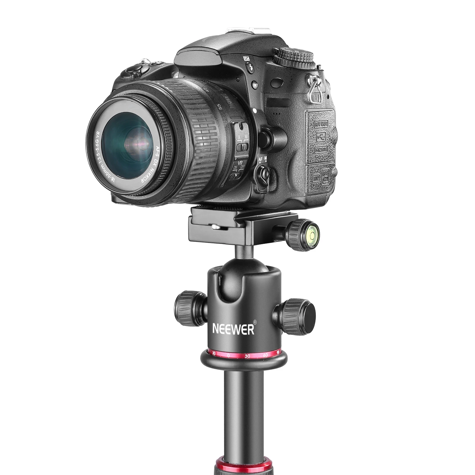 Testa A Sfera Panoramica In Metallo Per Treppiede E Monopiede, Con Manico Removibile, Carico Fino A 8 Kg, Perfetta Per DSLR E Videocamere