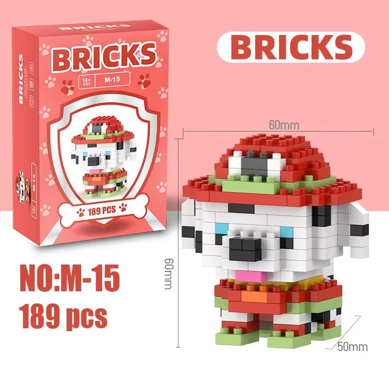 Mini Desktop Building Blocks 6cm High Halloween Christmas Anime Cartoon Kawaii Particle Assembly Toys Room Decoration Ornaments view 2