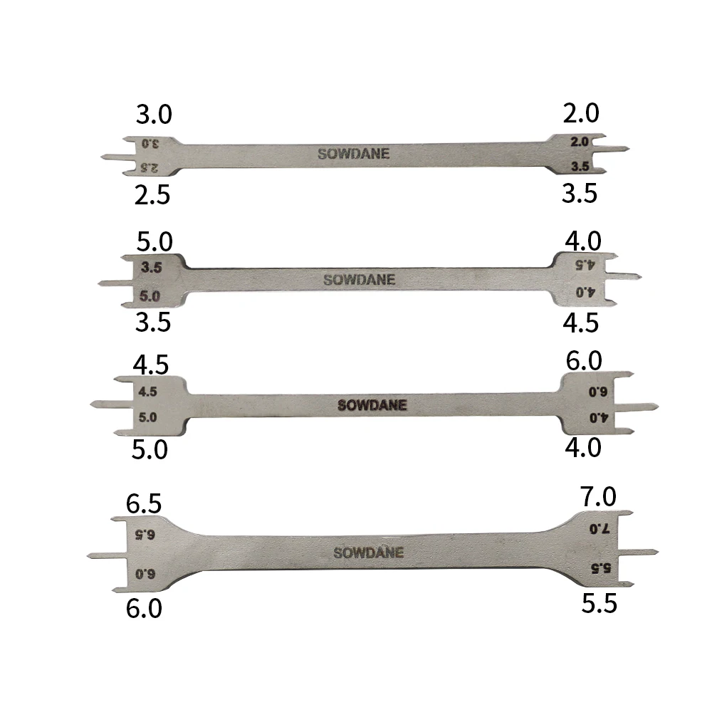 1 Stuk Tandheelkundige Orthodontische Beugel Positioner Meter Roestvrijstalen Staaf Hoogte Beugel Locator Tandarts Instrument2.0-7.0Mm